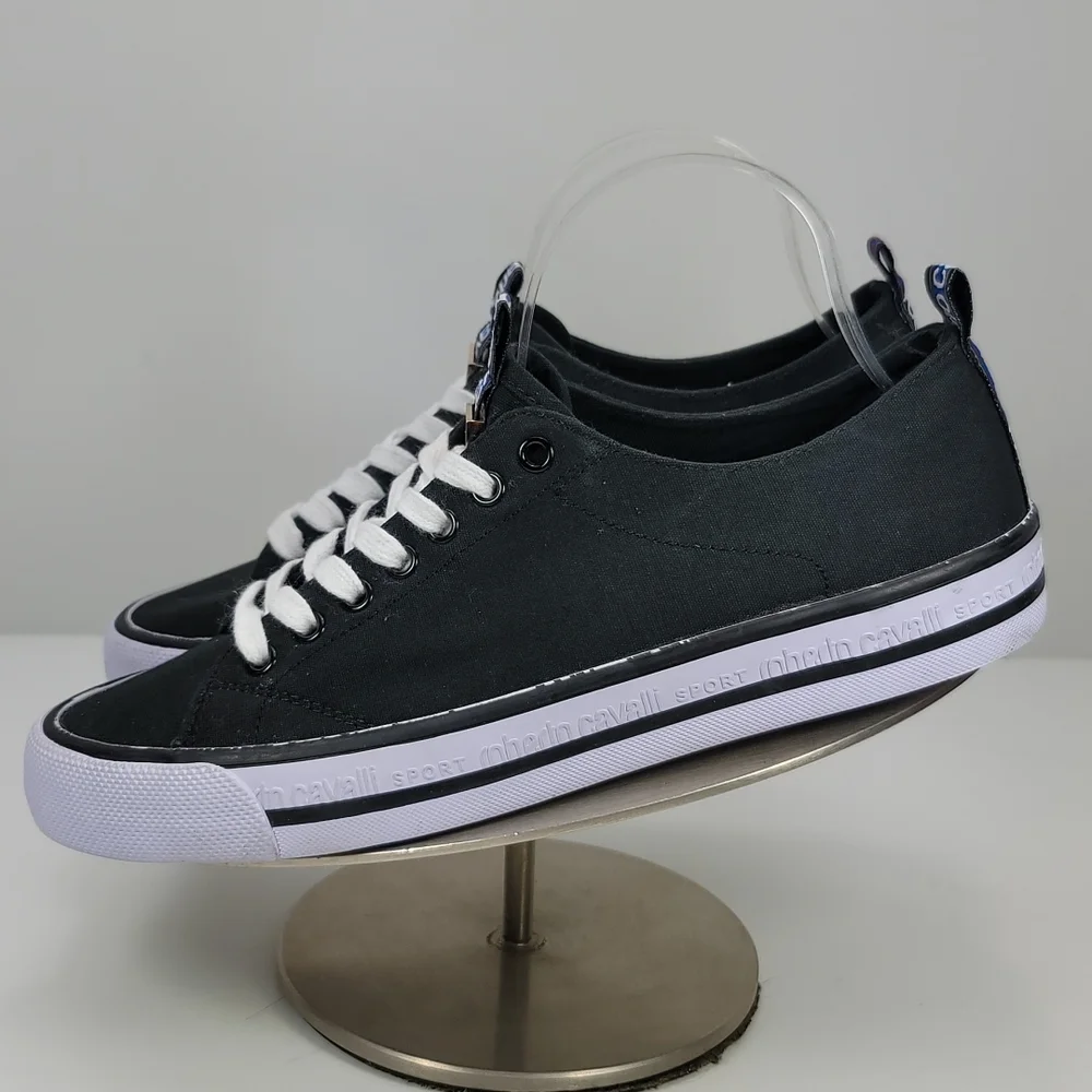 Roberto Cavalli Sport Canvas Men's Sneakers. Brand New. - Picture 3 of 13